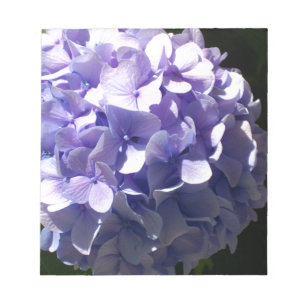 Bloco De Notas Flores roxas hidragas florais roxas