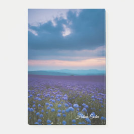 Bloco De Notas Flores selvagens roxas