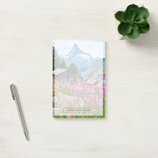 Bloco De Notas Flores | Suiça de Verão (Escritótio)