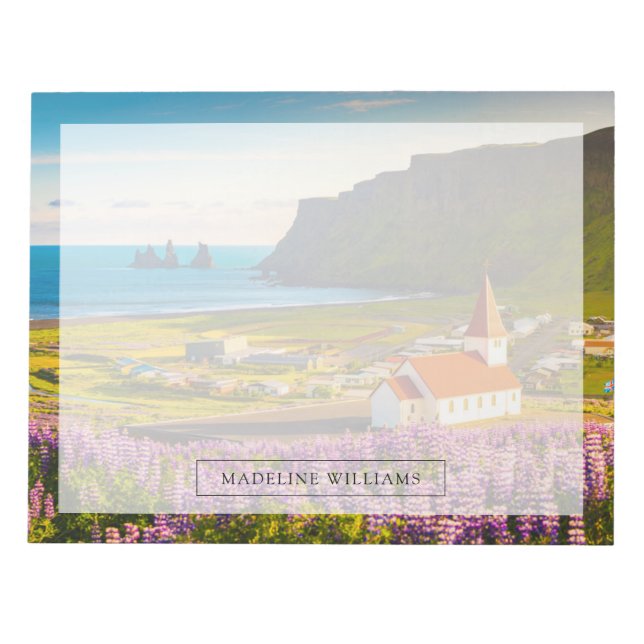 Bloco De Notas Flores | Tremoços de Bloom, Sul da Islândia (Frente)