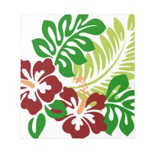 Bloco De Notas Flores Tropicais de Hibiscus