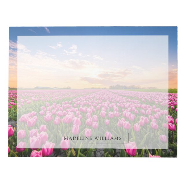Bloco De Notas Flores | Tulips South Holland, Países Baixos (Frente)