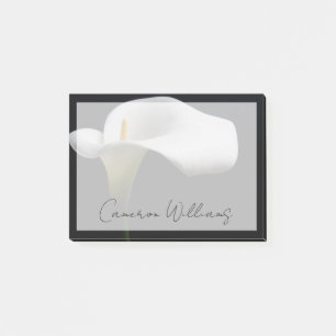 Bloco De Notas Flores   White Calla Lily