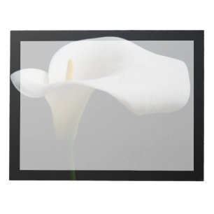 Bloco De Notas Flores   White Calla Lily