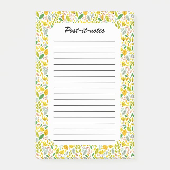 Bloco De Notas Floresta Botânica Vintage Autumn (Frente)