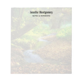 Bloco De Notas Floresta Creek Belo Paisagem Natural