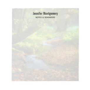 Bloco De Notas Floresta Creek Belo Paisagem Natural