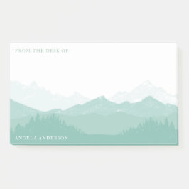 Bloco De Notas Floresta da montanha com grande conhecido