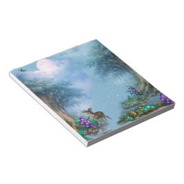 Bloco De Notas Floresta Encantada Elegância Bioluminosa