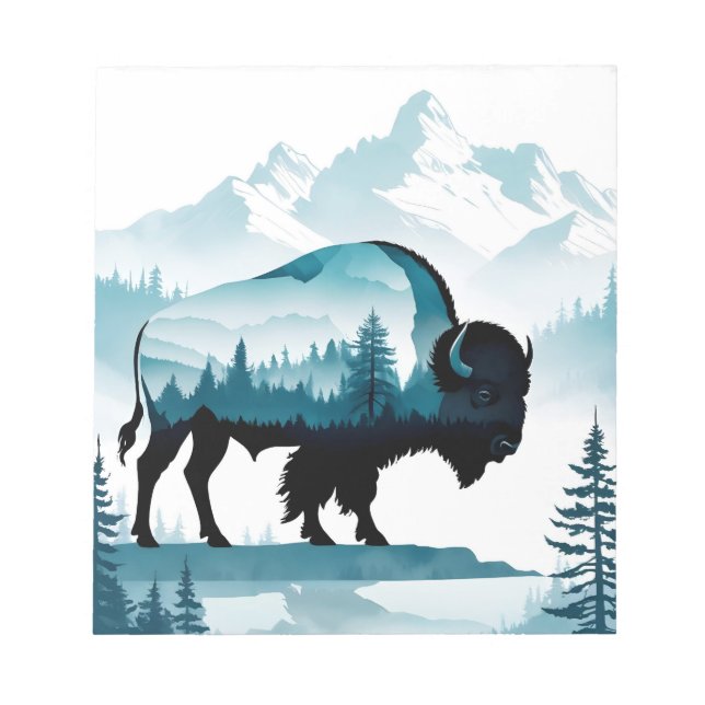 Bloco De Notas Floresta Natural de Buffalo (Frente)