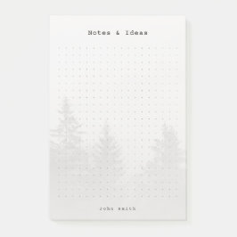 Bloco De Notas Floresta Personalizada Pontos em Grade