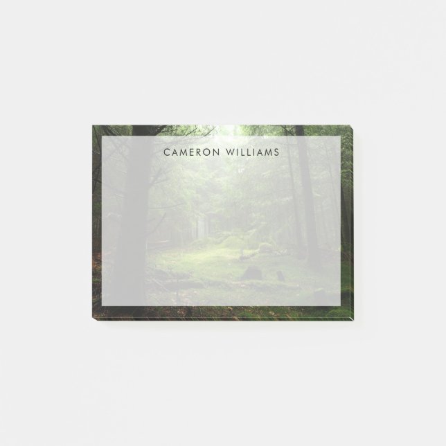 Bloco De Notas Florestas | Auvergne França (Frente)