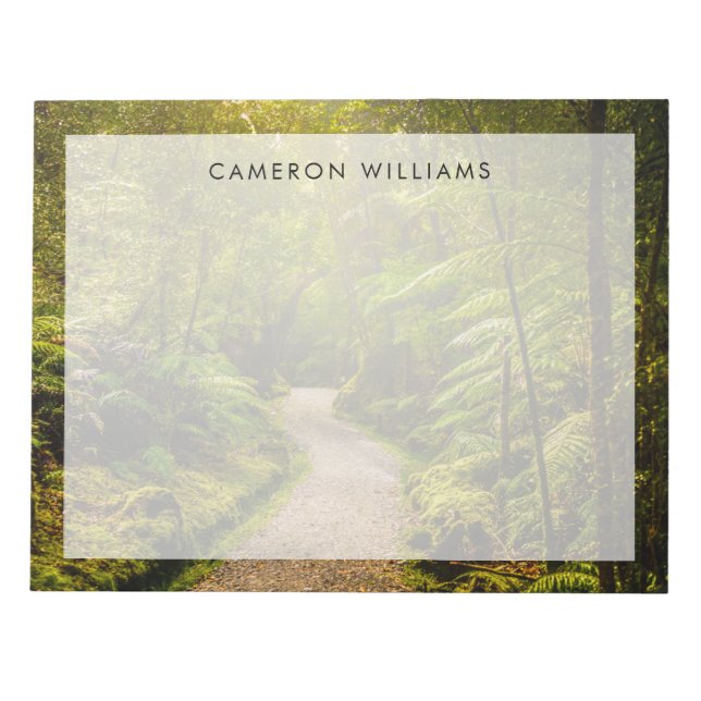 Bloco De Notas Florestas | Caminho Para A Floresta (Frente)