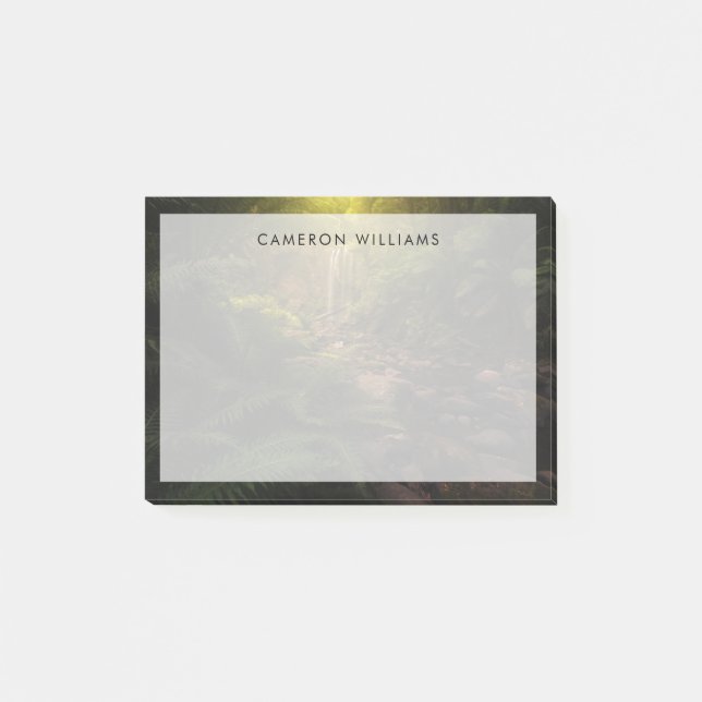 Bloco De Notas Florestas | Destaques da luz solar Cascata (Frente)