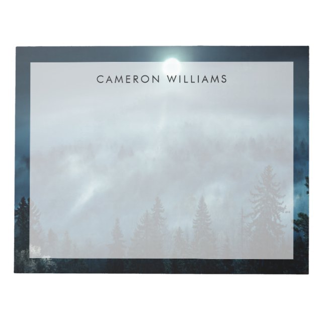 Bloco De Notas Florestas | Floresta lunar (Frente)