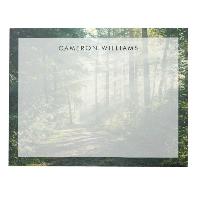 Bloco De Notas Florestas | Forest Path Hamburg Alemanha (Frente)