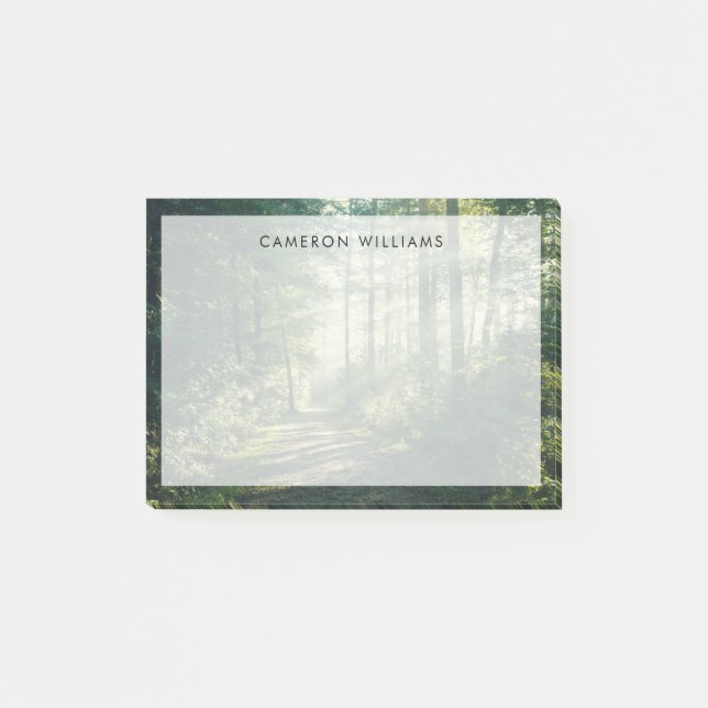 Bloco De Notas Florestas | Forest Path Hamburg Alemanha (Frente)