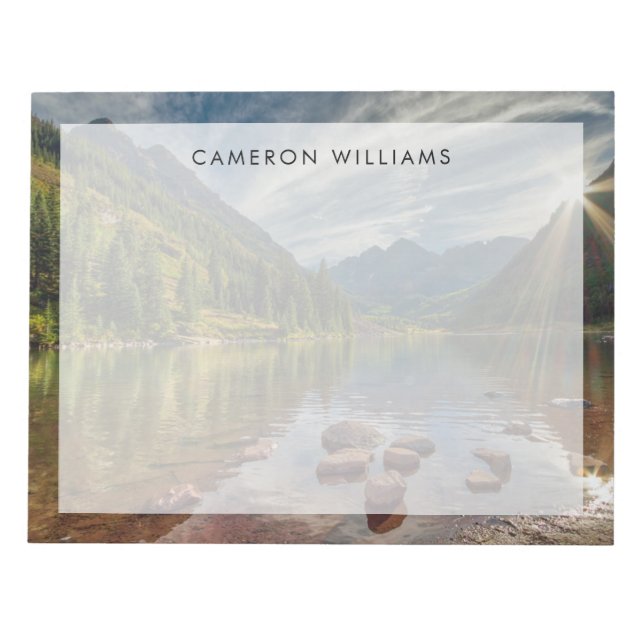 Bloco De Notas Florestas | Maroon Bells Colorado (Frente)