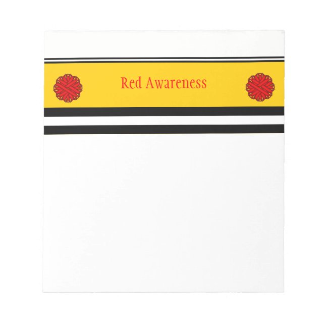 Bloco De Notas Flower Flower Ribbon por Kenneth Yoncich (Frente)