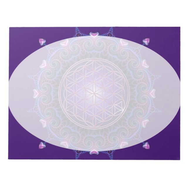 Bloco De Notas Flower of Life / Blume des Lebens - Mandala I (Frente)