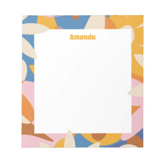 Bloco De Notas Flower Power Notepad