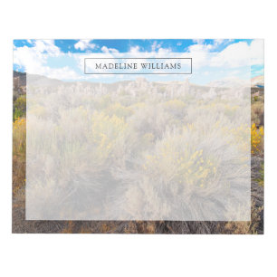 Bloco De Notas Flowers Blooming Sagebrush California