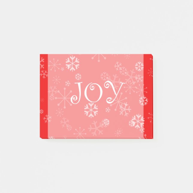 Bloco De Notas Flurries de Winter Joy (Frente)