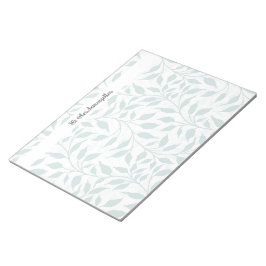 Bloco De Notas Fluxo de Folhagem de Design Dança