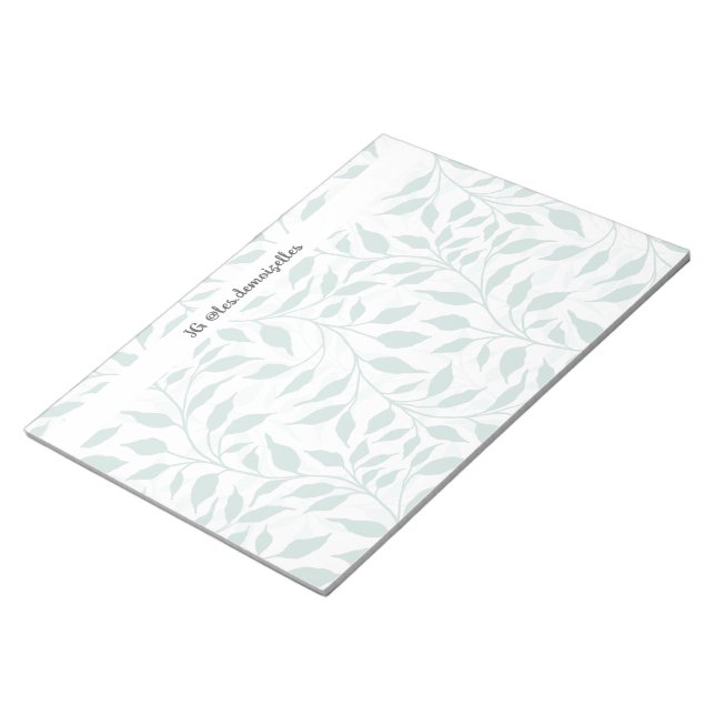 Bloco De Notas Fluxo de Folhagem de Design Dança (Inclinado)