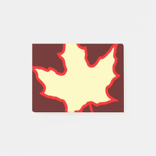 Bloco De Notas Folha da queda (Frente)