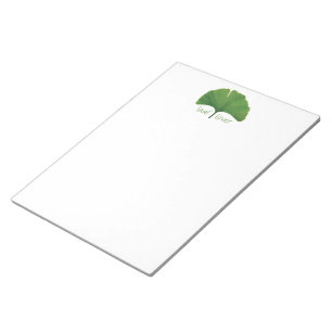 Bloco De Notas Folha de Árvore Ginkgo