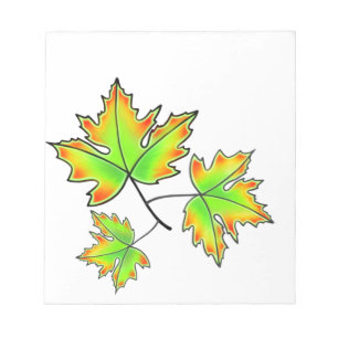 Bloco De Notas Folha de Maple