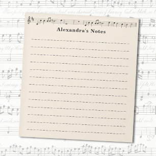 Bloco De Notas Folha de Música