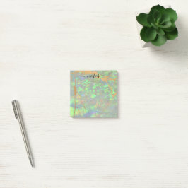 Bloco De Notas Folha de Nota do Glam Moderno Opal Verde