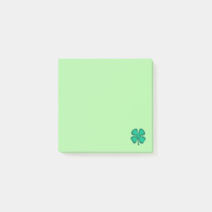 Bloco De Notas Folha de notas 3x3 verde-folhas de 4 folhas