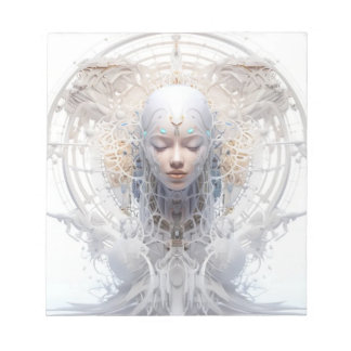 Bloco De Notas Folha de notas de arte futurística