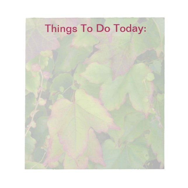 Bloco De Notas Folha de Notas — Folgas a Fazer (Frente)