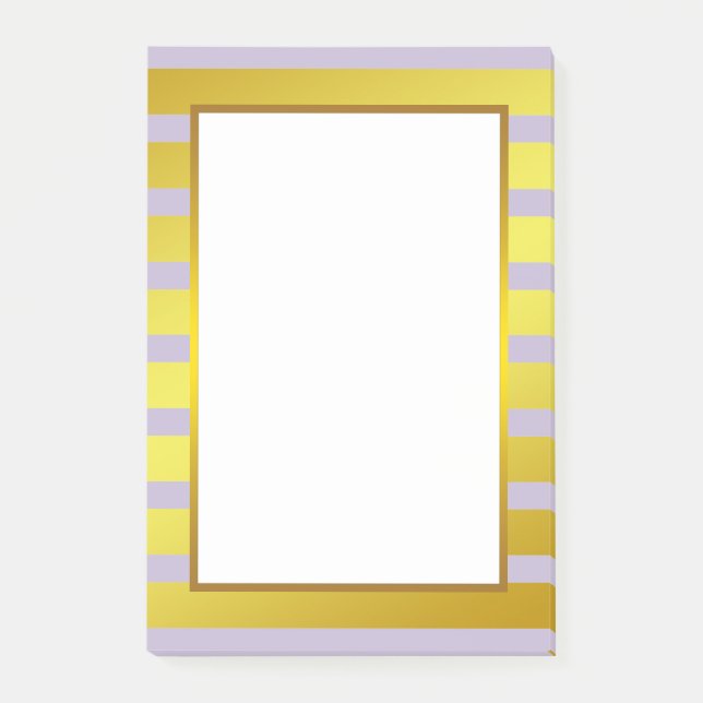Bloco De Notas Folha de Ouro Roxo Espelho branco limpo (Frente)