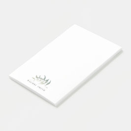 Bloco De Notas folha elegante de aquarela personalizada