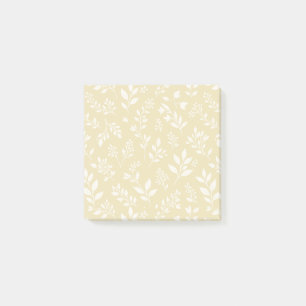 Bloco De Notas Folhagem de Outono Neutra - Trigo Dourado