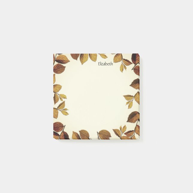 Bloco De Notas Folhagem Romântica e Boêmia de Embelificação (Frente)