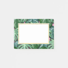 Bloco De Notas Folhagem tropical Verde e Lush