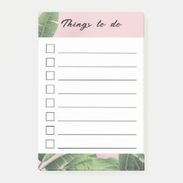 Bloco De Notas Folhas de Banana Personalizadas