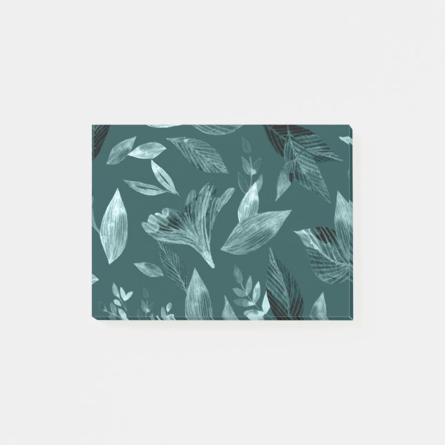 Bloco De Notas Folhas de caída de cor aquosa 10 (Frente)