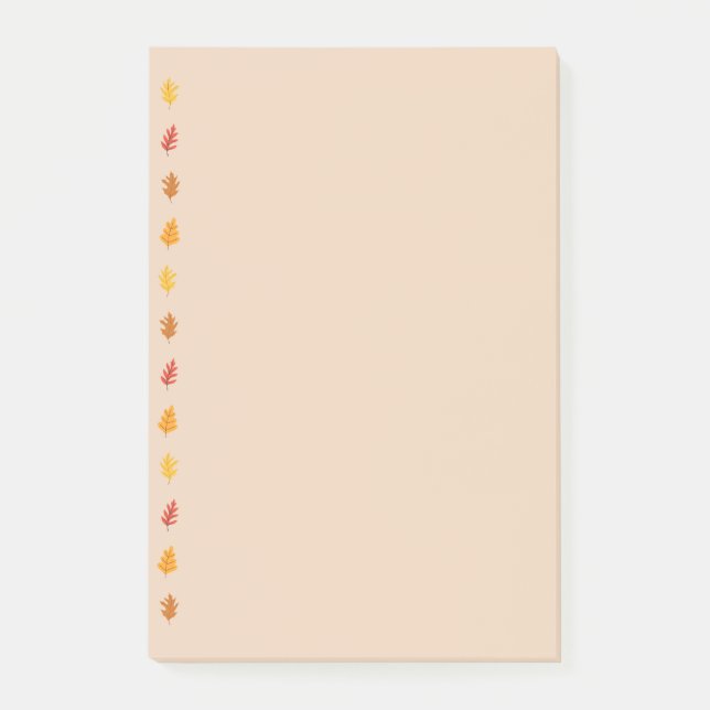 Bloco De Notas Folhas de Carvalho de Queda (Frente)