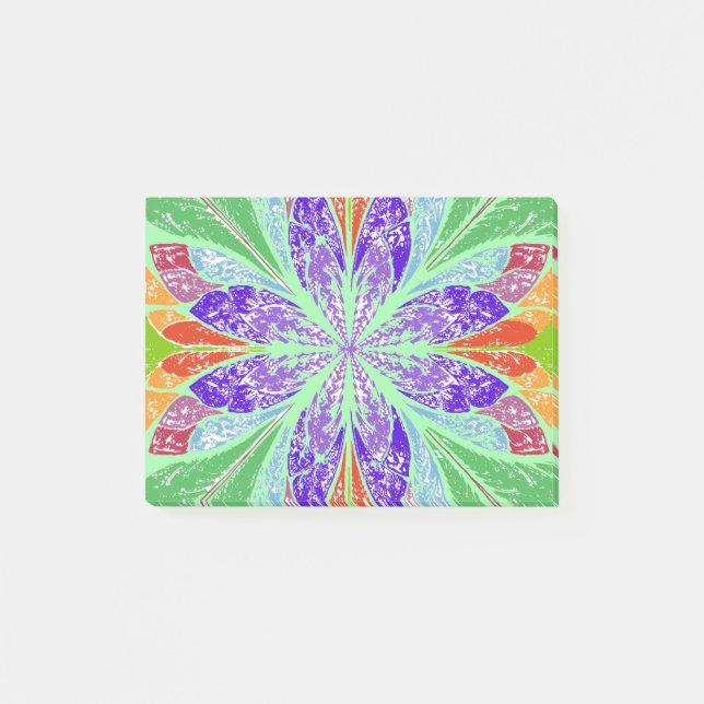 Bloco De Notas Folhas de luz verde (Frente)