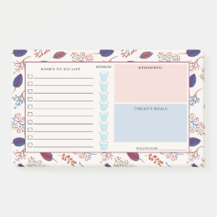 Bloco De Notas Folhas de outono - Organizador Diário - Nome Perso