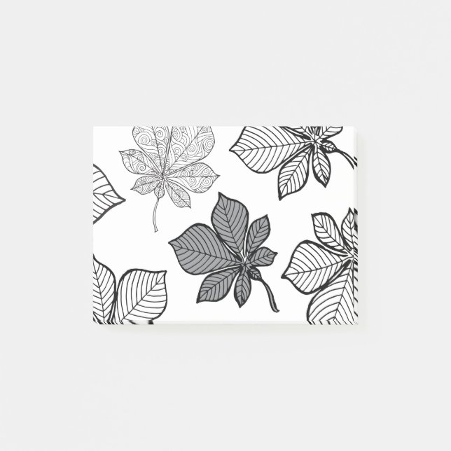 Bloco De Notas Folhas estilizadas 2 (Frente)