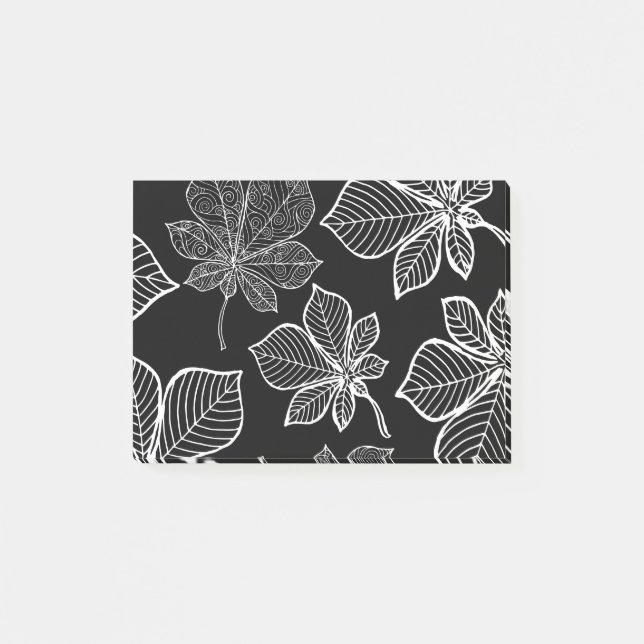 Bloco De Notas Folhas estilizadas 3 (Frente)