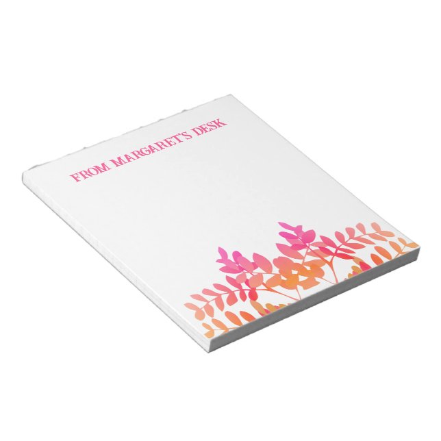 Bloco De Notas Folhas Sunset (Inclinado)